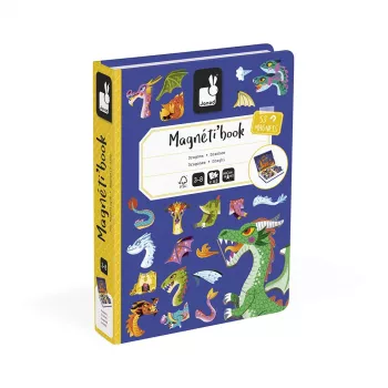 Janod Magnetibook Dragones juego magnético de libro - temática fantasía de dragones