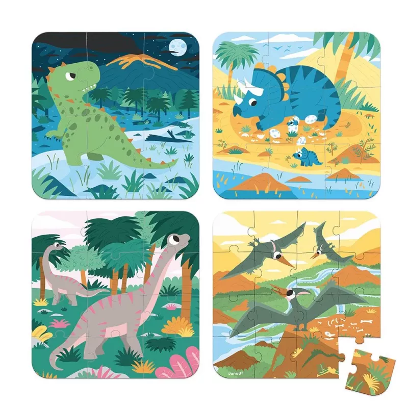 Janod Magneti'Book Dinosaurios juego magnético educativo 40 piezas J02541