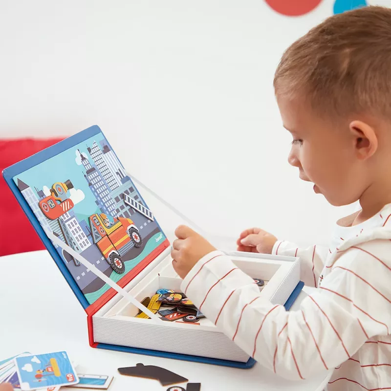 Janod Magnetibook Bomberos set de juego creativo magnético