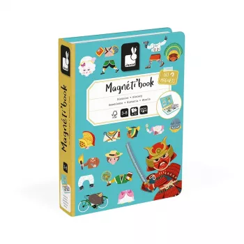Janod Magnetibook Historia - juguete magnético educativo para niños de 3-8 años