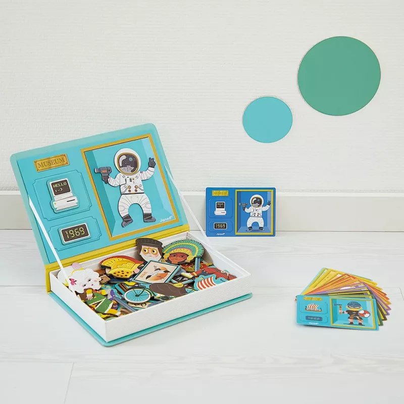 Janod Magnetibook Historia - juguete magnético educativo para niños de 3-8 años