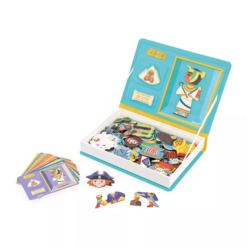 Janod Magnetibook Historia - juguete magnético educativo para niños de 3-8 años