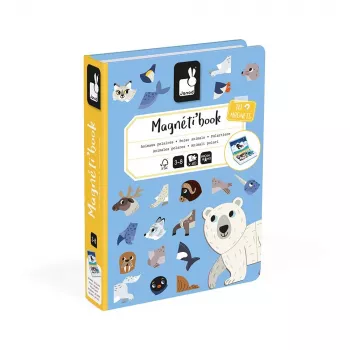 Janod Magnetibook Polar Animals juguete magnético educativo