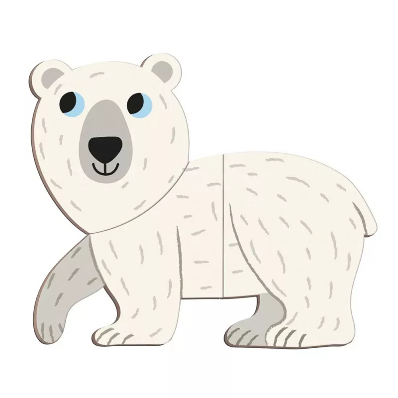 Janod Magnetibook Polar Animals juguete magnético educativo