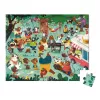 Janod Puzzle en maletín Familia de osos para vestir, 54 piezas