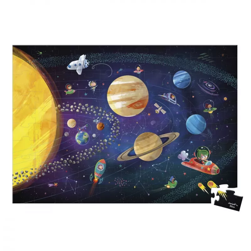 Janod Puzzle Sistema solar 100 piezas