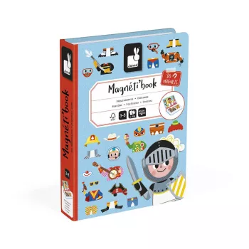 Janod Magnetibook Disfraces de niño juguete magnético educativo - 36 piezas