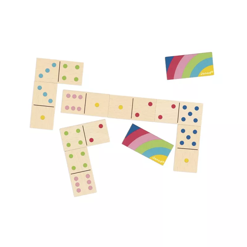 Janod Dominó Pure juego de madera 3+