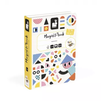 Janod Magnetibook Formas juguete magnético educativo 43 piezas 10 tarjetas a partir de 3 años (edición 2026)