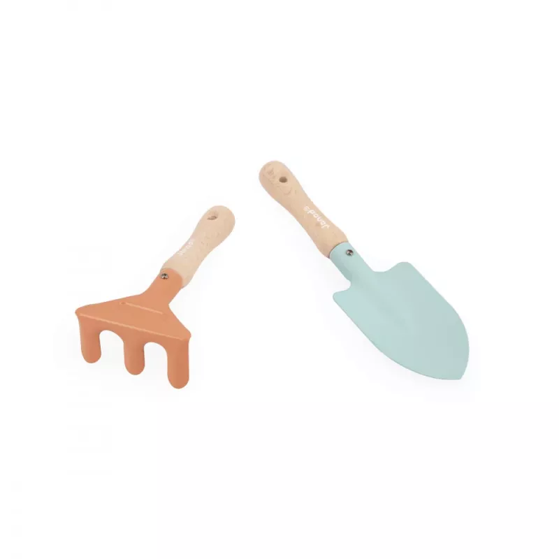 Janod Little Gardener set de herramientas de jardinería pala y rastrillo