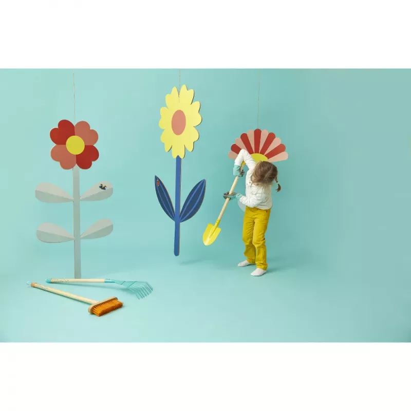 Janod Little Gardener pala de metal naranja