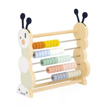 Janod Sweet Cocoon Oruga ábaco juguete de contar