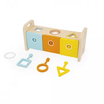Janod Essentiel Encajable de madera con llaves