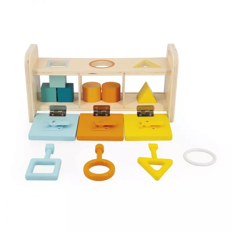 Janod Essentiel Encajable de madera con llaves