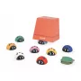 Janod Biedronki Memory - Juego de memoria mariquitas, 20 piezas, madera FSC, edad 2-5