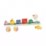 Janod Juguete educativo juego de clasificación formas, colores y tamaños Clasificar pájaros 2+