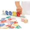 Janod Juguete educativo juego de clasificación formas, colores y tamaños Clasificar pájaros 2+