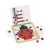 Janod Puzzle de mosaico de madera simetría y codificación 4en1 5+