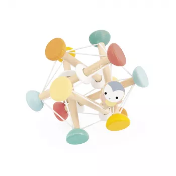 Janod Pure Pelota sensorial de madera 12m+