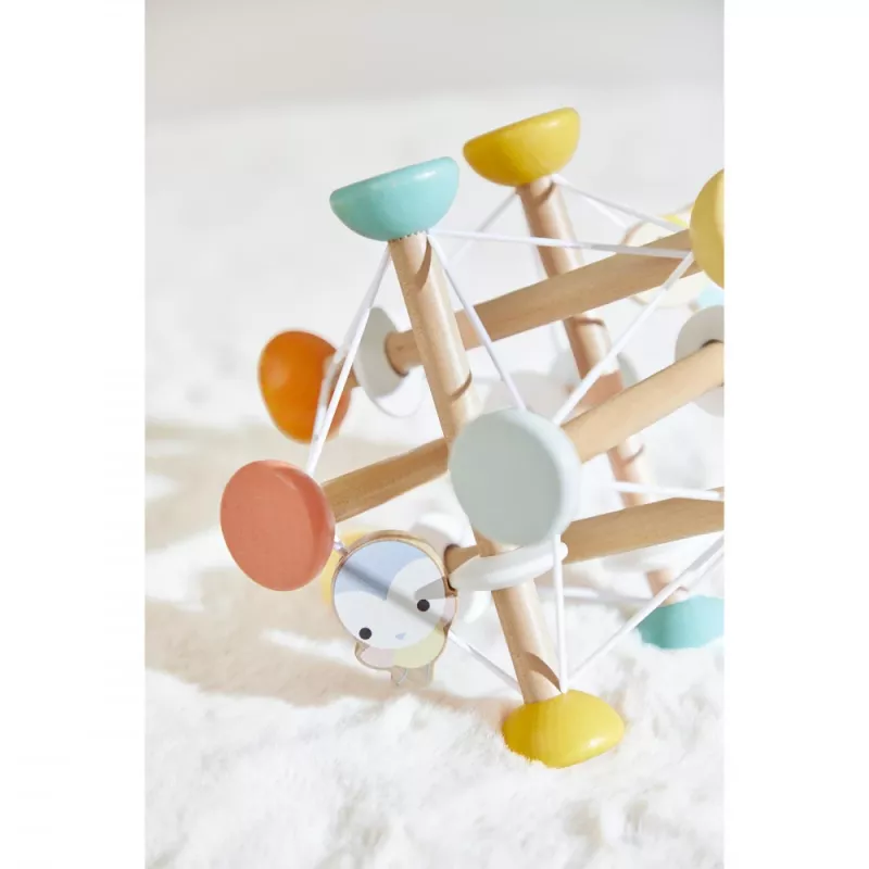 Janod Pure Pelota sensorial de madera 12m+