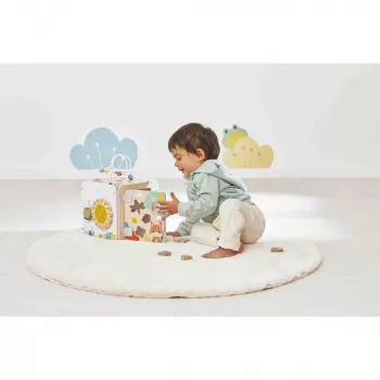 Janod Pure Gran cubo de actividades con laberinto de cuentas - 20 actividades - J05142