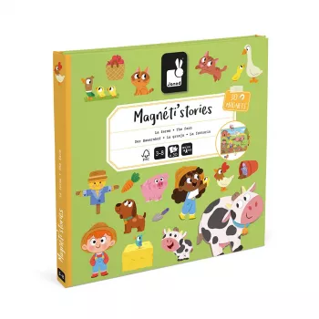 Janod Magneti'stories Granja Set magnético de historias
