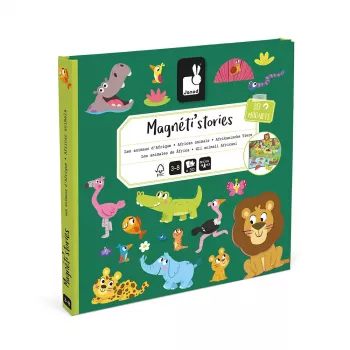 Janod Magneti'stories Animales africanos Caja magnética de historias