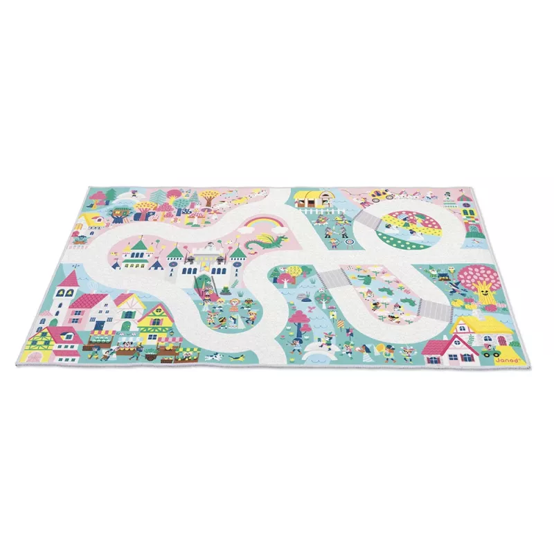 Janod Alfombrilla de juego Enchanted Kingdom Cross Roads 2+