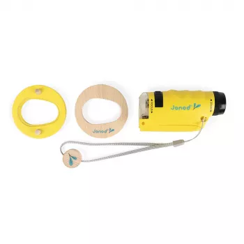 Janod J06303 Microscopio de bolsillo para niños 30x-120x luz LED