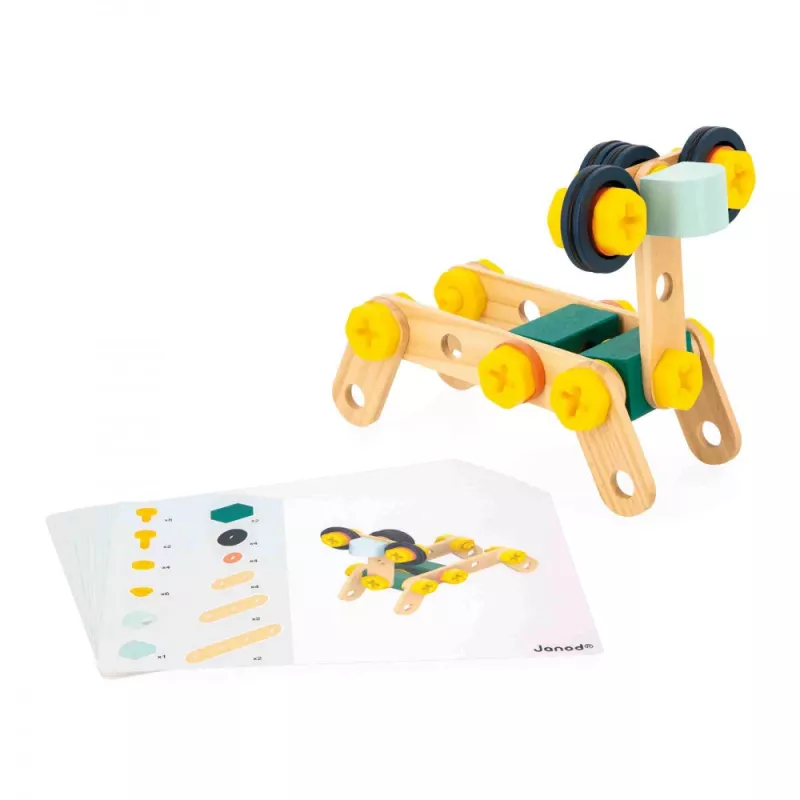 Janod Brico'kids Set de construcción 50 piezas a partir de 3 años