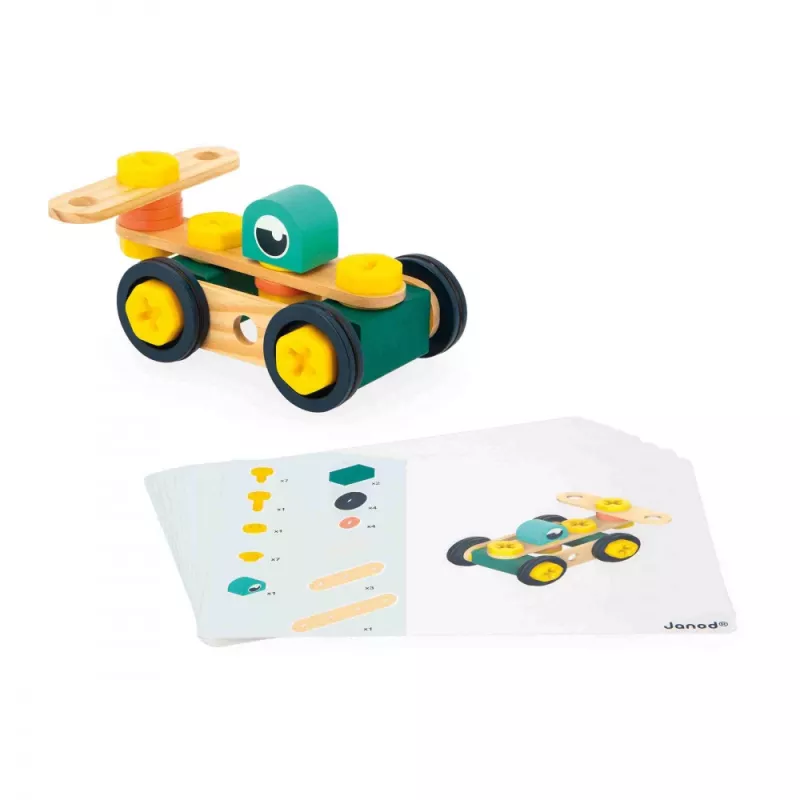 Janod Brico'kids Set de construcción 100 piezas a partir de 3 años