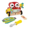 Janod Brico'Kids Robot de madera para montar y arrastrar 2+