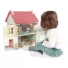 JANOD Lilliputiens Casa de muñecas de madera con 15 accesorios J06467