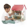JANOD Lilliputiens Casa de muñecas de madera con 15 accesorios J06467