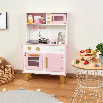 Janod Candy Chic Gran cocina de madera con sonido