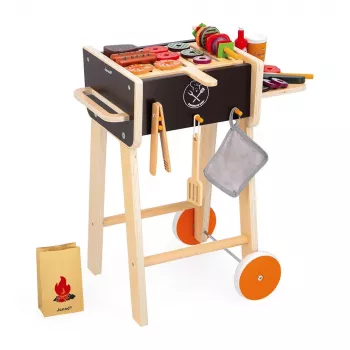Janod Barbacoa de madera con accesorios