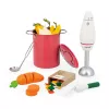 Janod Set de cocina de sopa de madera con batidora y accesorios 3+