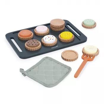 Janod Set de repostería de galletas de madera 21 piezas Shiny Grandma 3+