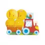 Janod Pizarra de madera de doble cara tractor granja