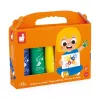 JANOD Pintura de dedos 5 colores 400 ml base acuosa no tóxica lavable pintura artística para niños a partir de 18 meses