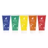 JANOD Pintura de dedos 5 colores 400 ml base acuosa no tóxica lavable pintura artística para niños a partir de 18 meses