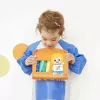 JANOD Pintura de dedos 5 colores 400 ml base acuosa no tóxica lavable pintura artística para niños a partir de 18 meses