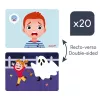 Janod Puzzle magnético Emociones - 27 piezas, juguete de madera para fomentar la inteligencia emocional, a partir de 3 años