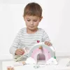 Janod Set de juego Casa de unicornio de madera con 5 accesorios, a partir de 18 meses