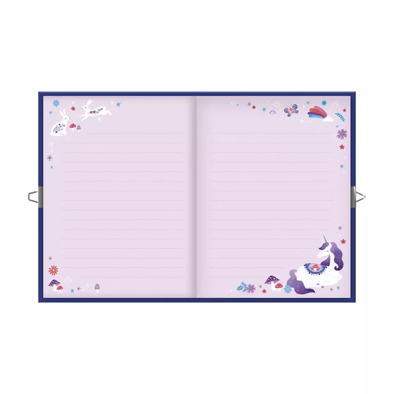 Janod diario secreto con candado Unicorn Dreamland 6+