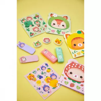 Janod Set de papelería 12 piezas Fruit Sweeties 6+