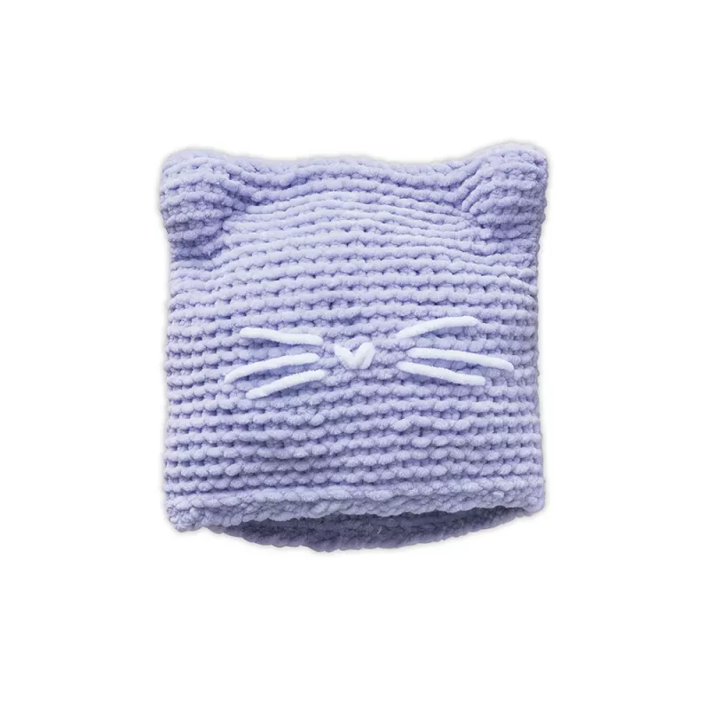 Janod Set creativo de punto - Gorro de gatito para niños a partir de 8 años