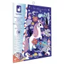 Janod Kit de arte rascable holográfico Unicornios 6+