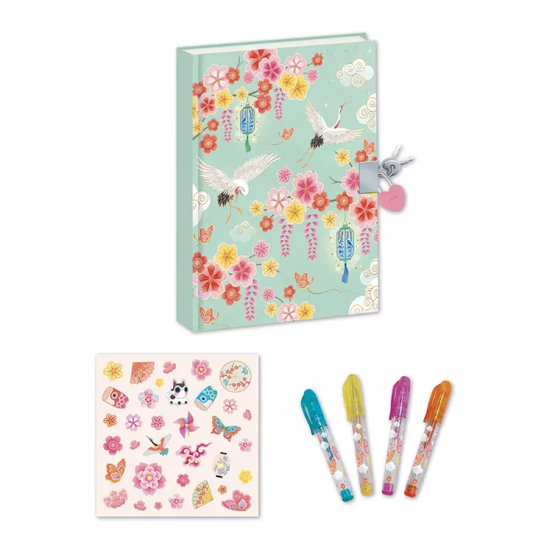 Janod Set creativo Diario secreto Japanese Dreams 7+