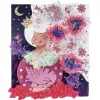 Janod Set creativo de manualidades - Princesas con volantes, purpurina y pedrería 7+